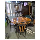 48 inch round dining table with 4 chairs