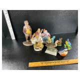 Figures and birds