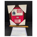 American Red Cross stamps framed
