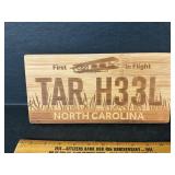 Bamboo Tar Heel tag