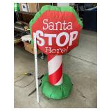 Santa stops here blowup