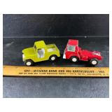 2 vintage die cast trucks
