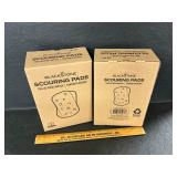 Black stone scouring pads