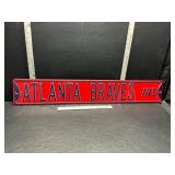 Enamel Atlanta Braves sign Enamel Atlanta Braves sign
