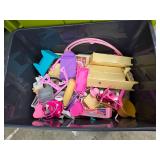 Tote of Vintage Barbie toys Tote of Vintage Barbie toys