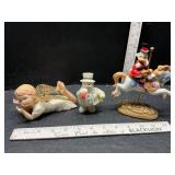 Lenox snowman and angel and other Lenox snowman and angel and other