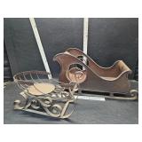 Metal sleighs Metal sleighs