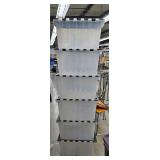 6 lidded totes 6 lidded totes