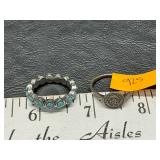 Sterling silver ring and other Sterling silver ring and other