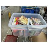 Tote with cook books Tote with cook books