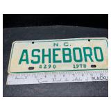 1978 Ashboro tag 1978 Ashboro tag