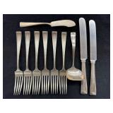 Sterling 383 grams not including knife handles Sterling 383 grams not including knife handles