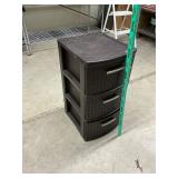 Plastic storage cabinet