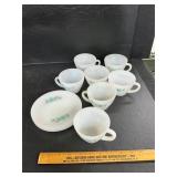 Fire King cups and saucers
