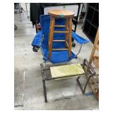 Chair and stools