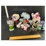 Large lot of elephants