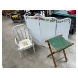 Screen chair and stool