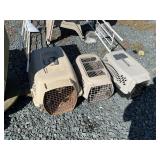 3 animal crates