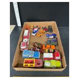 Die cast cars and trucks