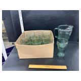 Coke glasses and pitcher