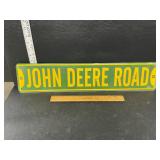 Metal John Deere sign