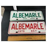 1978& 79 Albemarle tags