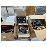 4 boxes of electronics