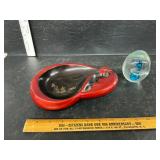 Ashtray and art glass