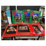 6 Christmas lights silhouettes