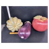 Ceramic fruit and vegetables