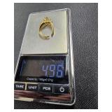 14K ring with diamonds