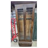 Gun cabinet 24 by 15 by 68 tall