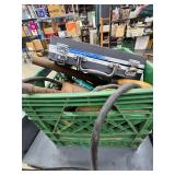 Milk crate and contents