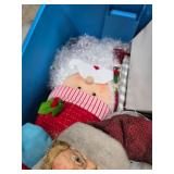 3 totes of Christmas and other