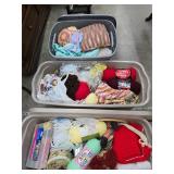3 totes of crafting