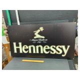 Lighted Hennessy sign double sided