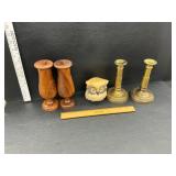 Owl and candle stands