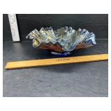 Carnival glass bowl