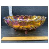 Carnival glass bowl