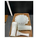 Milk glass lot