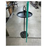 Tray with cast iron base