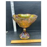 Carnival glass bowl