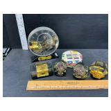 Bank, coasters and paper weights