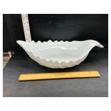 Milk glass dish