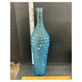 Blue glass bottle