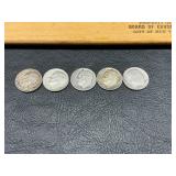 5 Rosevelt dimes