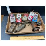 Vintage oil cans