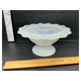 Milk glass dish
