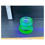 Uranium glass furniture coasters