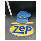 Sep cap and metal sign